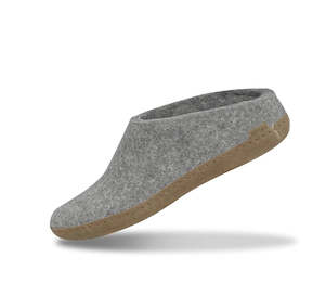 Glerups  / Open Heel / Grey / Leather Sole