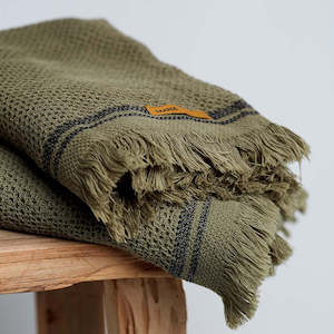 Saardé / Nurture / Turkish Towel / Olive