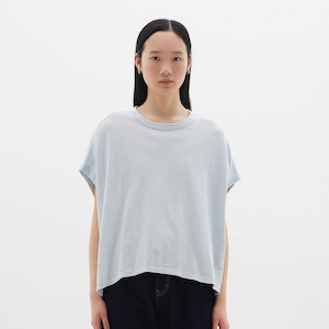 Bassike / Slouch Circle Tank / Soft Blue