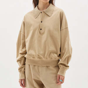 Bassike / Polo Double Jersey Sweat / Hemp Seed