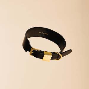 Ollie & James / Leather Dog Collar / Sable