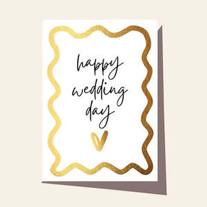 Elm / Greeting Card / Wavy Wedding Day