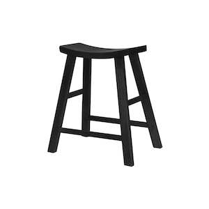 Elm Bar Stool / Matt Black