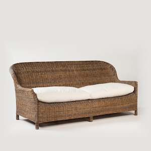 Rattan Gable Sofa / Pepper