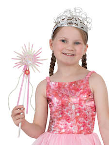 Accessories-Wands: Glinda Wand and Tiara Set for Kids - Wicked