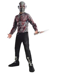 Avengers Endgame Costumes: Drax The Destroyer Costume for Kids - Marvel Guardians Of The Galaxy