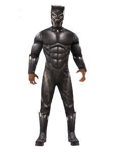 Avengers Endgame Costumes: Black Panther Deluxe Costume for Adults - Marvel Black Panther