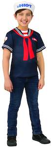 Stranger Things Costumes: Steve 'Scoops Ahoy Uniform' Costume for Kids - Netflix Stranger Things