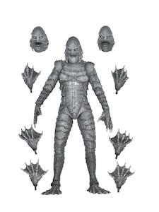 100 And Under: Creature From the Black Lagoon (Black & White) - 7” Scale Action Figure - Universal Monsters - NECA Collectibles