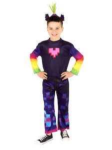 Trolls World Tour Costumes: King Trollex Deluxe Costume for Kids - Dreamworks Trolls 2