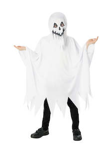 Goosebumps Books Costume Ideas: Ghost Poncho with Hood Costume for Kids