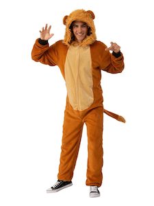 Zoo Animal Costumes: Lion Furry Onesie for Adults