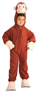 Zoo Animal Costumes: Curious George Costume for Toddlers and Kids