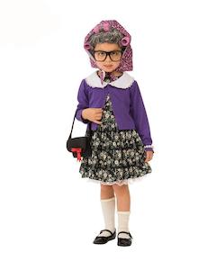 100 Days Of School Costumes Accessories: Little Old Lady Costume for Kids