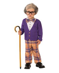 100 Days Of School Costumes Accessories: Little Old Man Costume for Kids