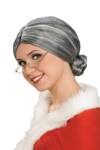 Old Lady Grey Wig for Adults