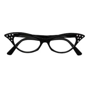 100 Days Of School Costumes Accessories: 50's Style Black Glasses for Kids & Adults