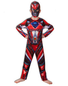 Classic Quality Costumes Accessories: Red Rangers Classic Costume for Kids - Saban Power Rangers