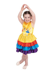 Boredom Busters: Wiggles Ballerina Multi-Coloured Dress Costume for Kids - The Wiggles