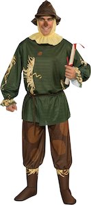 Costumes Starting With S: Scarecrow Deluxe Costume for Adults - Warner Bros The Wizard of Oz