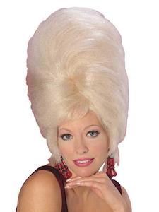 Go Go Dancer Costumes Accessories: Beehive Blonde Wig for Adults