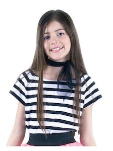 Black and White 50s Top for Kids