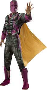 New Years Eve Costumes Accessories: Vision Deluxe Costume for Adults  - Marvel Avengers