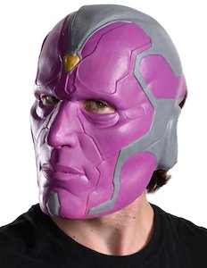 Costumes Starting With V: Vision 3/4 Mask for Adults - Marvel Avengers