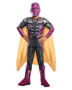 Costumes Starting With V: Vision Deluxe Costume for Kids - Marvel Avengers: Infinity War