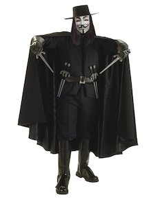 Costumes Starting With V: V For Vendetta Grand Heritage Costume for Adults