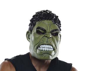 Costumes Starting With H: Hulk 3/4 Mask for Adults - Marvel Avengers