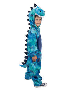 Roarin' Rex Blue Dinosaur Costume for Toddlers and Kids