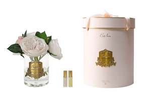 * DISCONTINUED * Cote Noire Luxury Range Peonies - Antique Blush & Gold Badge - LVR20