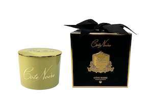 Limited Edition Candles: ** HALF PRICE ** Cote Noire French Summer Fig 350g Triple Wick Candle with Gold Lid - LS21