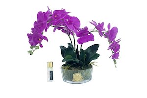 Luxury Flowers: **NEW** Cote Noire Orchid Bouquet - Fuchsia & Gold Badge - OOV09