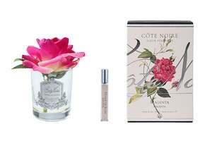 Cote Noire Perfumed Natural Touch Single Rose - Clear - Magenta - GMR07