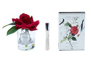 Côte Noire Perfumed Natural Touch Single Rose - Clear - Red - GMR04