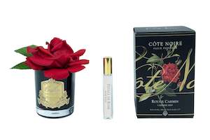 Côte Noire Perfumed Natural Touch Single Rose - Black - Red - GMRB04