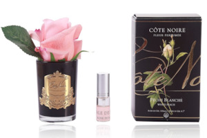 Cote Noire Perfumed Natural Touch Rose Bud - Black - White Peach - GMRB45