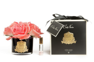 Côte Noire Perfumed Natural Touch 5 Roses - Black - Peach - GMRB65