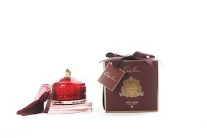 Limited Edition Candles: Cote Noire Art Deco Candle - Red & Gold - Rose Oud - GML45017