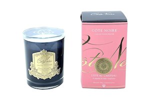 Cote Noire 185g Candle - Dark Vessel with Gold Badge - Summer In The Chateau