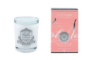 Cote Noire 185g Candle - White Vessel with Silver Badge - Summer In the Chateau