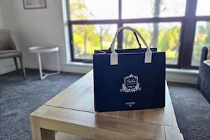 Cote Noire Handbag / Laptop Bag - Navy & White