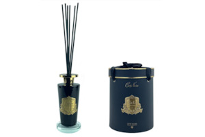 Luxury Grand Diffusers: Grand 500ml Diffuser Set with Crystal Glass Base - Eau De Vie - Gold - LDG005