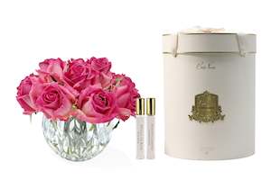 Cote Noire Luxury Round 13 Rose Bud Bouquet - Magenta - RRB07