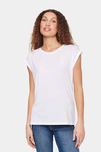 SAINT TROPEZ Adelia Crop Sl Tee