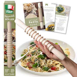 Wooden Pasta Cutter Pappardelle Rolling Pin