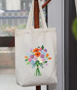 DIY Embroidery Canvas Bag Kit