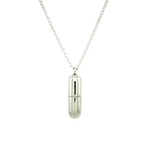 Silver Capsule Necklace